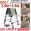 2.9m+2.9m Double Telescopic Ladder