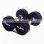 Custom logo Home Use Fitness Gym Equipment Rubber Iron 2.5-30kg Black Round dumbbell Set