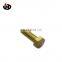 China Jinghong Fastener M5 Brass Hex Bolt Head Hex Screw