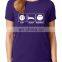 Wholesale price custom Color printed women hot ladies T shirt sexy girl print t shirt