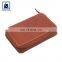 Wholesale Supplier Selling Poly Drill Lining Material Genuine Leather Vintage Style Zipper Wallet at Low Market Price
