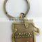 Number 15 antique brass number metal key chain wholesale