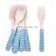 Yada Custom biodegradable disposable colorful birch wooden cutlery set with printing wood cutlery eco friendly