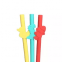 Amazon Best Seller BPA Free elastic Colorful Rubber Silicone Straws For Drinking