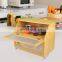 Large Bamboo Bread Box 2 Layer Wooden Bread Boxes For Kitchen Countertop
