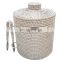 Hot Sale Rattan Ice Bucket Basket Customized Color stainless Ice Buckets & Tongs with Lid Vienam Supplier Cheap WHolesale