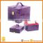 Purple Leather Jewelry Rings Watch Case Organizer Display 2 Levels Storage Box,jewelry travel case