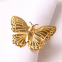 Plated Gold Butterfly Shaped Dinner Insect Series Napkin Ring For Children's Birthday