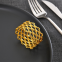 Luxury Gold Mesh Woven Napkin Ring Holder For Wedding Party