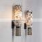 Creative Living Room Bedroom Bedside Alabaster Wall Lamp Aisle Modern Copper Wall Lamp