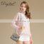 Custom Ruffled Collar Sweaters 100 % Cashmere Knitted Sweater Women