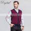 Custom Sleeveless Button Cardigan V-Neck Men's Vest Waistcoat Knitted Weaving for Spring Season