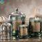 Copper Effect Glass Cloche Candle /hurricane lanterns/ copper candle jars