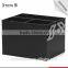 2016 Promotional Professional PU Black Round Small Leather Makeup beauty bag for travel cosmetic bag