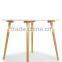 WH-4145 White Solid Wood Dining Table CRW Furniture