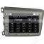 Wecaro android 4.4.4 car dvd Dashboard Placement 8" for honda civic android USB SD TV tuner 2012 2013
