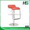 Manufacturer fashionable PU leather bar chair with footrest