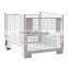 heavy duty qualified China stackable and foldable wire mesh pallet for logistics