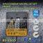 HSS Twist Drill Set 19 Pieces 1-10 mm metal drill bit set Titanium Coated Twist Drill Bits