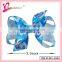 2015 Popular kids hair bow accessories,grosgrain ribbon hair bow,elsa & anna ribbon bow hair clip