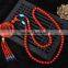 red cinnabar flower tassel necklace long necklace 13 styles