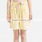 Yellow 65% Cotton 35% Linen Lady Short Trousers