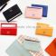 Korea flat PU credit card pocket simple card holder