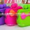 hot sell cheap business gift jelly candy color silicone coin pouch with contrast bow-tie decor