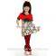 2016 fall Wholesale Stripes pants Ruffle Leggings Girls Boutique Remake Flower Clothes Baby Frock Design Clothing