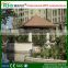 outdoor gazebo pavilion 3x3m with high quality wood plastic composite/european standard cheap pavilion garden gazebo