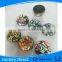 Promotional custom glass fridge magnet/crystal glass fridge magnet