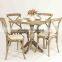 Antique Square 80x80cm with Tripod base Wooden Four-person coffee table /Restaurant table/ dining table(DT-1007-OAK)