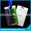 custom plastic pvc luggage tag with insert
