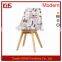 Factory Direct Sale New Fabric With Pattern Wooden Leisure Chair For Sale