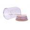 3.3oz small glass packaging glass jar wood lid 100ml