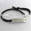 Personalized Leather Bracelets Personalized Bracelets With Engraved Alloy Charms