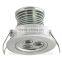 Aluminum base white/silver led recessed downlight