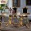 royal classic furniture - Handwork Gilding golden foil royalty dining table