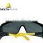Deltaplus polycarbonate single lens adjustable nylon arms safety glasses