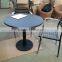Modern outdoor metal round table
