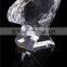 China supplier Wholesale Round shaped crystal trophy clock ,crystal trophy for souvenir
