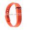 16 solid color available TPU+TPE material polka dot replacement wristband for fitbit flex bracelet with clasp with factory price
