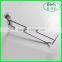 Chrome slatwall display hook with price tag