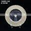 wholesales clear glass underplate with gold /silver painted edge for wedding