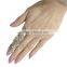 Lovely Women Rhinestone Full Finger Armor Joint Knuckle Hollow Out Ring