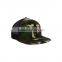 Wholesale promotional custom high quality design your own logo free sample falt brim mesh snapback camo trucker cap