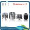 hot sell stainless/black mutation x v2/mutation x rda with competitive price and low MOQ