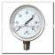High quality 4 inch 100 mm bottom connection type low pressure gauge with all ss material