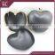 Zinc alloy apple shape metal clutch frame with black plastic shall box purse frame                        
                                                                                Supplier's Choice