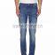 man skinny model style dark wash denim pants JX008